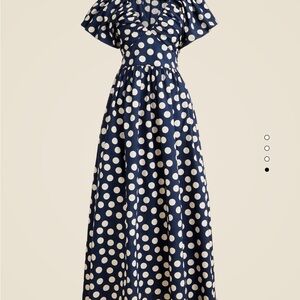 J. Crew Blue and White Maxi Dress